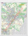 Poznań - mapa ścienna