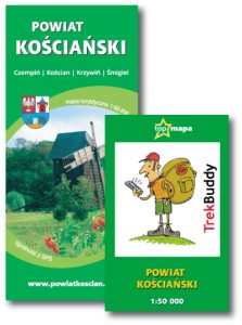 Powiat Kościański - KOMPLET mapa papierowa + elektroniczna TrekBuddy