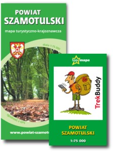 Powiat Szamotulski - KOMPLET mapa papierowa + elektroniczna TrekBuddy