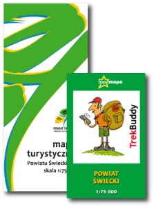 Powiat Świecki - KOMPLET mapa papierowa + elektroniczna TrekBuddy