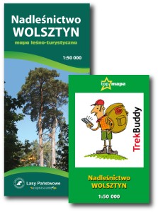 Nadleśnictwo Wolsztyn - KOMPLET mapa papierowa + elektroniczna TrekBuddy