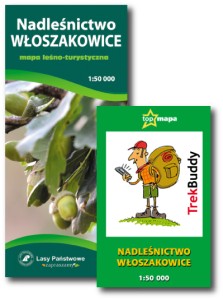 Nadleśnictwo Włoszakowice - KOMPLET mapa papierowa + elektroniczna TrekBuddy