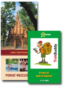 Powiat Wrzesiński okolice - KOMPLET mapa papierowa + elektroniczna TrekBuddy
