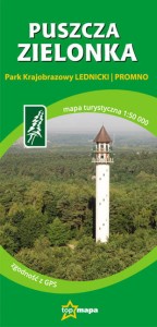 Puszcza Zielonka - Park Krajobrazowy - mapa turystyczna