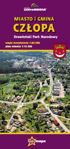 Człopa - plan miasta, mapa gminy.  Drawieński Park Narodowy