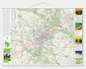 Powiat Poznański - mapa ścienna